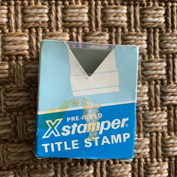 XStamper Office New Preinked Xstamper Title Stamp Air Mail Poshmark